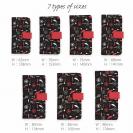 【手帳型】リールと魚とジグヘッドとワーム　シームレスパターン