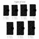 【手帳型】シンプルな釣具　シームレス　モノトーン