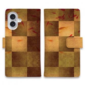 【手帳型】金魚と屏風柄