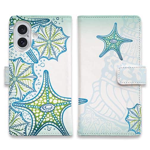 【手帳型】トロピカルなスターフィッシュ