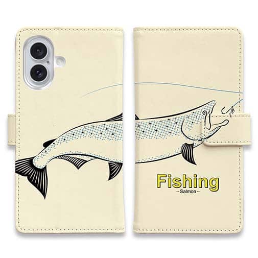 【手帳型】レトロフィッシング