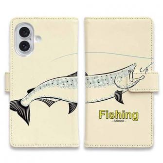 【手帳型】レトロフィッシング