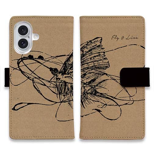 【手帳型】フライタックル　手書き風