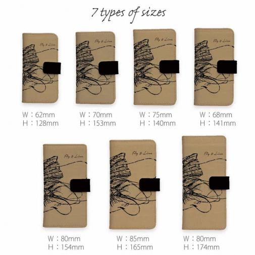 【手帳型】フライタックル　手書き風