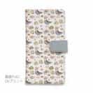 【手帳型】カモメ隊長と魚たち　シームレスパターン