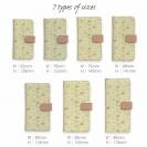 【手帳型】可愛い魚手書き風　シームレスパターン