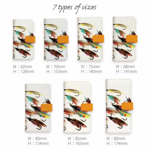 【手帳型】フライのデザイン
