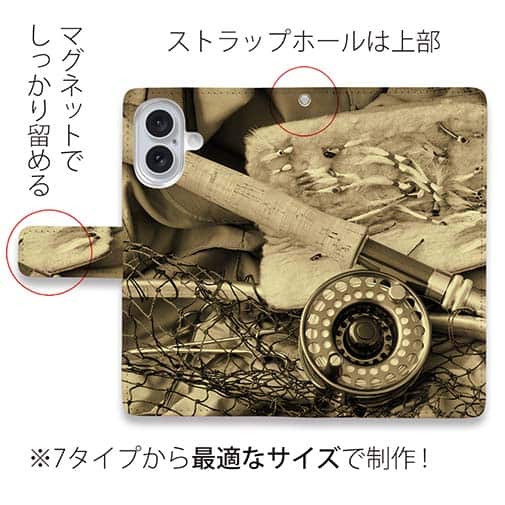 【手帳型】オールドタックル