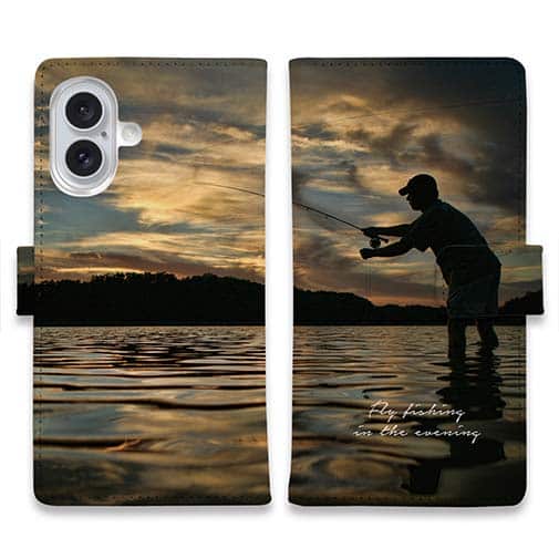 【手帳型】夕暮れのフライフィッシング