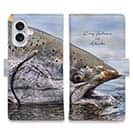 【手帳型】アラスカのキングサーモン