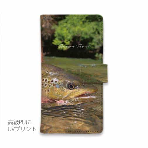 【手帳型】ブラウントラウト