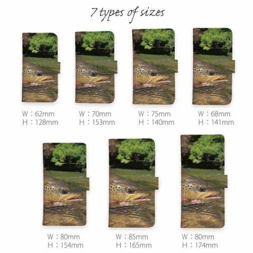 【手帳型】ブラウントラウト