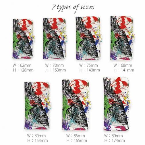 【手帳型】クロダイ(チヌ)　ペンキペイント