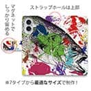 【手帳型】ブラックバス　ペンキペイント