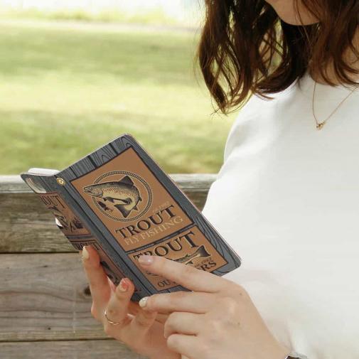 【手帳型】ビンテージ・トラウト