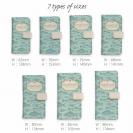 【手帳型】ビンテージ・フィッシュ　シームレスパターン