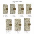 【手帳型】ビンテージ　フライフィッシング　シームレスパターン