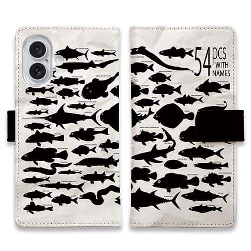 【手帳型】Fish Name 54