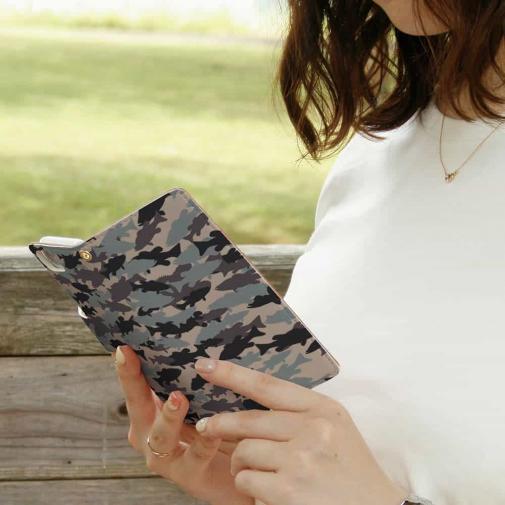 【手帳型】ブラックバス　迷彩大柄　アーミーカラー　パート2