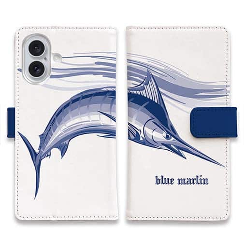 【手帳型】躍動するカジキ