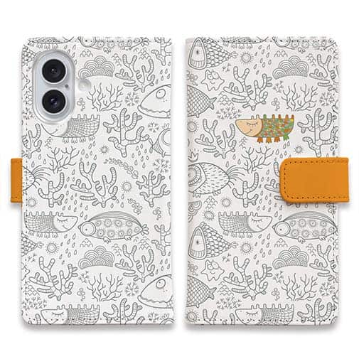 【手帳型】カワキモな魚たち