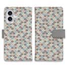 【手帳型】ウロコのシームレスパターン