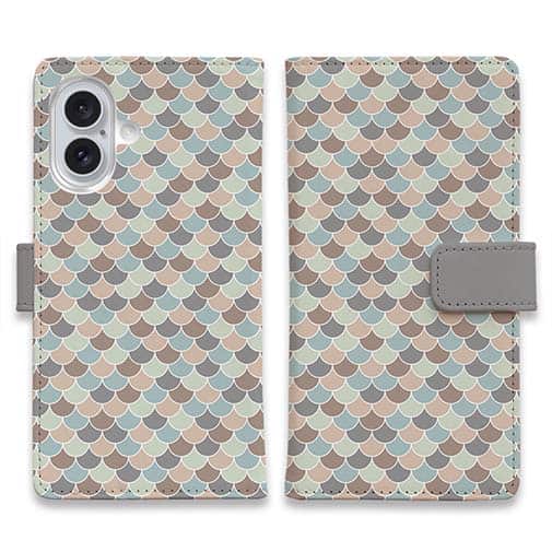 【手帳型】ウロコのシームレスパターン