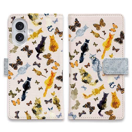 【手帳型】猫の背中