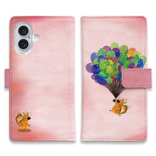 【手帳型】バルーンフェスティバルの猫