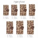 【手帳型】HEDGEHOG STUDIO　迷彩柄　ブラックバス　チョコチップ