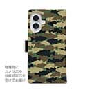 【手帳型】HEDGEHOG STUDIO　迷彩柄　ブラックバス　ウッドランド