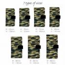 【手帳型】HEDGEHOG STUDIO　迷彩柄　ブラックバス　ウッドランド