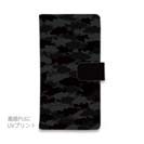 【手帳型】HEDGEHOG STUDIO　迷彩柄　ブラックバス　ニンジャ