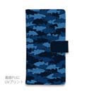 【手帳型】HEDGEHOG STUDIO　迷彩柄　ブラックバス　F-2