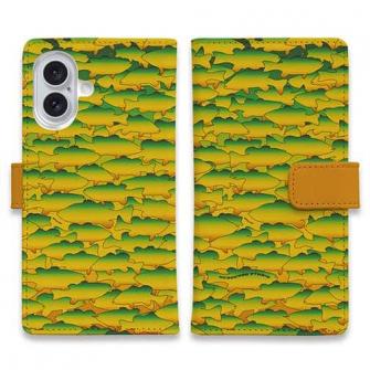 【手帳型】HEDGEHOG STUDIO　迷彩柄　ブラックバス　ホットタイガー