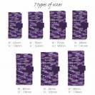 【手帳型】HEDGEHOG STUDIO　迷彩柄　ブラックバス　エドムラサキ