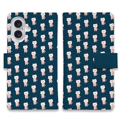 【手帳型】夢見る猫