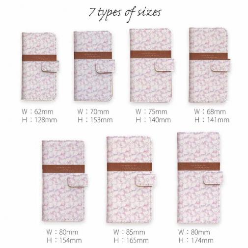 【手帳型】Love the life Pink