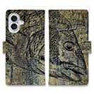 【手帳型】クロダイ(チヌ)墨絵風