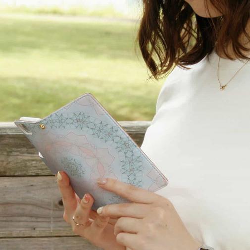 【手帳型】幾何学模様