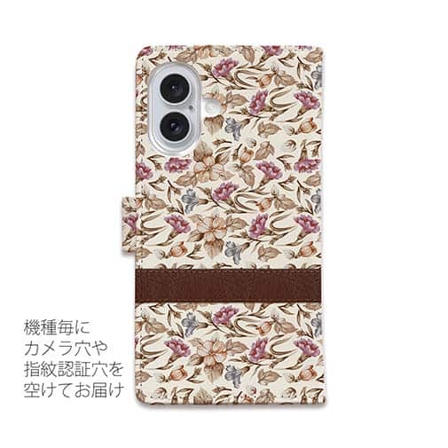【手帳型】ビンテージな花柄