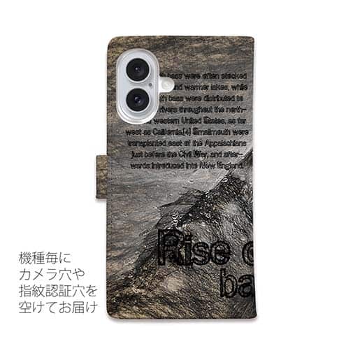 【手帳型】バスフィッシング　ダ・ビンチ風