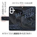 【手帳型】Eat.Sleep.Fish... black bass