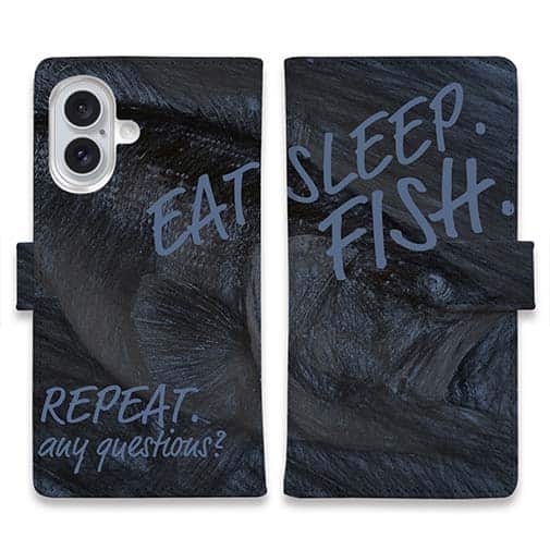 【手帳型】Eat.Sleep.Fish... black bass