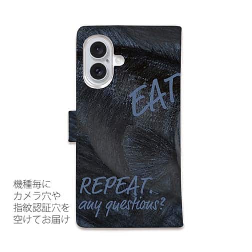 【手帳型】Eat.Sleep.Fish... black bass