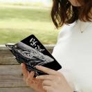 【手帳型】平政(ヒラマサ)墨絵風　黒