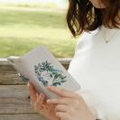 【手帳型】水彩で描いた花とハーブ