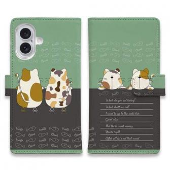 【手帳型】2匹の猫の会話