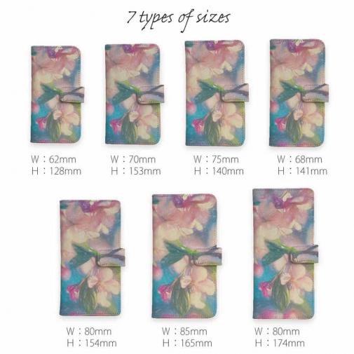 【手帳型】桜と青空 スケッチ