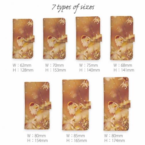 【手帳型】逆光の花畑